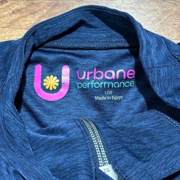 Urbane Performance Scrub Zip-up Jacket Size Large Color Blue - Picture 2 of 5